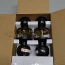 [2 Pack] BESTTEN Keyed Entry Door Knob, Entrance Door Lock, Keyed Different, Standard Ball, Matte Black