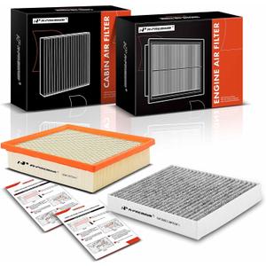 A-Premium 2-PC Engine & Cabin Air Filter with Activated Carbon Compatible with Toyota Camry 2012-2017, Highlander 2014-2018, Sienna 2011-2020, Avalon 2013-2018 & Lexus RX350, NX200t, NX300, ES350