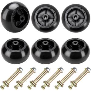 Kubota K5351-42110 Mower Anti Scalp Deck Wheel for Bad Boy 022-5234-98 Exmark 103-3168 Kubota K5371-42110 Toro 1-603299 68-2730 Lawn-Boy Husqvarna & Many Bore 5/8" Wheel Size 6 Pack