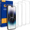 JINTONG 4 Pack Tempered Glass Screen Protector for iPhone 14 Pro (6.1 Inch) 9H Shatterproof Tempered Glass Film, Scratch Resistant, Case Friendly, Ultra HD