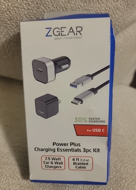 ZGEAR 3PC HIGH POWER CAR/WALL TYPE C CBL