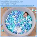 MoonxHome Ball Pit Balls for Toddlers, BPA Free Crush Proof Plastic Toy Balls for Ball Pit, Children's Pool Water Toys, Macaron Ocean Balls for Play Tent 2.15 Inch Pack of 100 200 500 800 1000