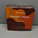 Bearhug Electric Heated Throw Blanket 50" x 60", Reversible Faux Fur & Sherpa, 6 Heating Levels & 4H Auto Off, Over-Heat Protect, ETL Certification, Machine Washable (Snow Leopard)