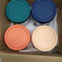 DRKIO 4 Pack Glass Overnight Oats Containers with Lids and Spoons 16 Oz Mason Jars for Overnight Oats Jars Leak Proof Oatmeal Container Meal Prep Jar for Cereal Fruit Vegetable Milk Salad Yogurt