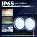 Barrina Solar Spotlights Outdoor Waterproof, 360 Horizontal Adjustable Outdoor Spot Lights, 6500k 3 Modes, 24 LEDs Solar Flag Light for Landscape Garden Yard Pathway, Auto On/Off, 6 Pack (White)