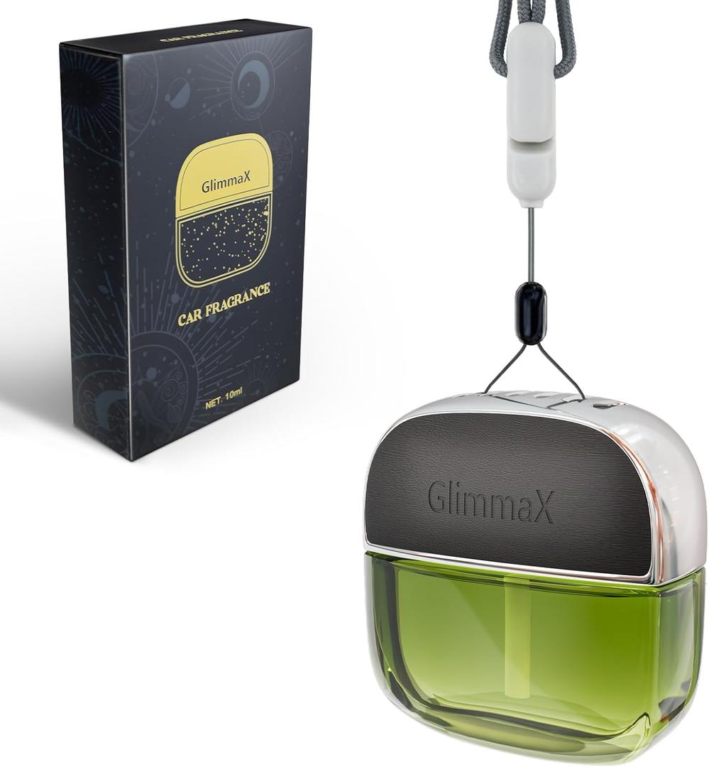 Car Air Freshener Hanging,Lambskin Diffuser,Essential Oil Diffuser for Car,Strong Freshener with Odour Eliminator Technology,Long Lasting Scents. (Black Classics Cologne)