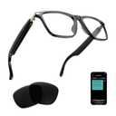 Giinova Ai Smart Glasses Bluetooth 5.4 with Translation for Men Women 160+Languages Color-Change Lens Chat GPT Assistant Free App Translator Glasses Meeting,Driver,Travel