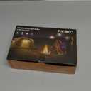 FLY2SKY Portable LED Tent Lamp Emergency Lights with Hook, Hurricane Bulb Lantern Equipment for Camping, Hiking, Backpacking, Fishing Outage, Black, 4 Pack