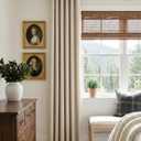 100% Blackout Shield Linen Textured Total Blackout Curtains for Bedroom 80 Inches Long, Oatmeal Grommet Curtains for Living Room, Thermal Insulated Room Darkening Drapes, 50" W x 80" L, 2 Panels