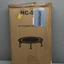 ZCMHAXJ Foldable Mini Trampoline, 36"/40"/48" Rebounder Trampoline for Adults & Kids, 440lbs Capacity Indoor Fitness Workout Exercise Equipment