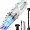 Homasy Handheld Vacuum Cordless, Hand Vacuum Cordless Rechargeable with LED Light/Multi Accessories, 14.8V,  Car Portable Vacuum Cleaner for Pet Hair, Home, Car, Office