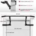 ONETWOFIT 2026 Upgrade Multi-Grip Pull Up Bar for Doorway - 460 lbs Heavy Duty Chin-Up Bar for Home Gym Exercise, Door Frame Pull Up Bar for Almost All Doors