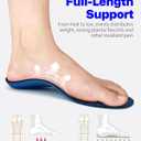 Walkhero Orthotic Inserts for Plantar Fasciitis, Arch Support Insoles for Everyday Comfort and Support, Relieve Foot Pain and Flat Foot (Mens 9-9 1/2 | Womens 11-11 1/2 Blue)