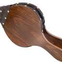 DYWISHKEY Wood Bellows, Fireplace Bellows 15.5 Inch x 7 Inch, Air Bellow Fireplace Blower Leather Bellows Fire Bellows for Fireplaces, BBQ and Camping, Bellow with Hanging Leather Strap (Brown)