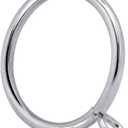 JushengXMX Metal Curtain Rings with Eyelet 1.49” Inner Diameter,Fits Up to 1 1/4-Inch Rod (Satin Nickel,36Pcs)