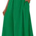 KIRUNDO Summer Dresses for Women 2026 Halter Maxi Wedding Guest Party Cocktail Semi Formal Elegant Classy Long Sundress (M)