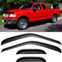 Window Visors Rain Guards for 1997-2003 Ford F150 SuperCab, Out-Channel Window Vent Wind Deflectors Visors Shades for 1997-1999 F250 Light Duty, 2004 F-150 Heritage (Super/Extended Cab)