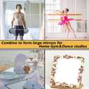 Unbreakable Mirror Tiles, 8PCS 8x8 Peel And Stick on Mirror for Wall Mirrors Decorative, Toddlers for Kids Bedroom, Plastic Gym Frameless Door Small Adhesive Mirrors for Classroom Decor Stickers