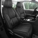 AOOG RAV4 Seat Covers Custom Fit for Toyota RAV4 2013-2018 XLE/SE/Limited/Platinum/Adventure,Luxury Faux-Leather SUV Seat Cover(Full Set,Black)