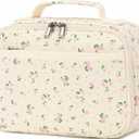 CAMTOP Lunch Box Kids Insulated Lunch Bag Small Cooler Thermal Meal Thermal lunchbox for Girls Boys School Picnics (Leaf & Flower)