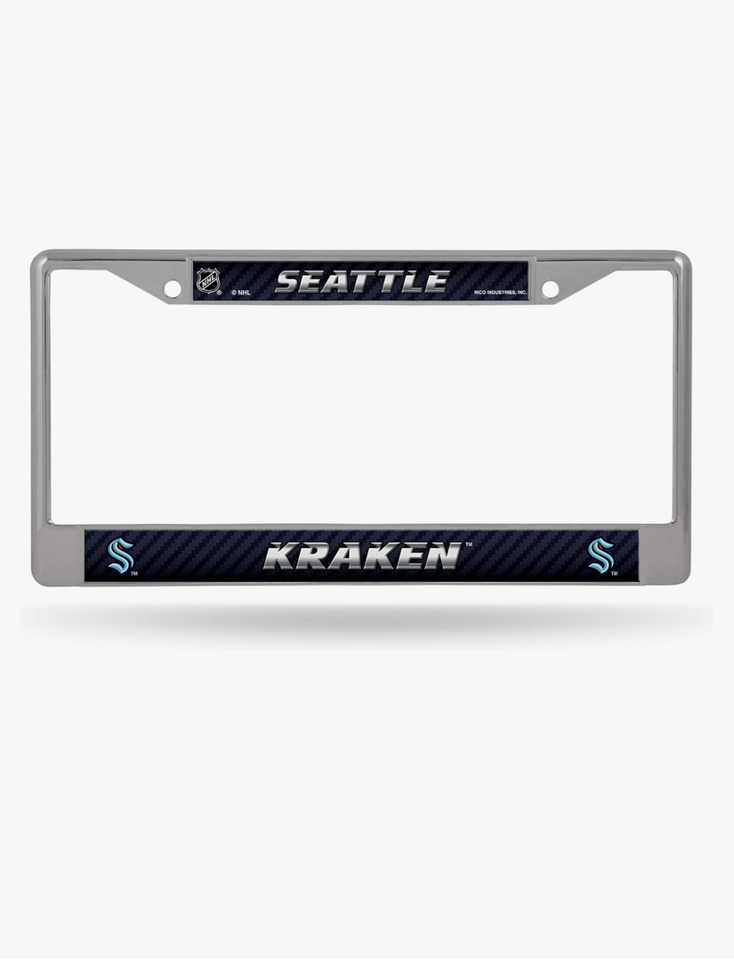 Rico Industries NHL Fan Shop Standard White License Plate Frame 6" x 12.25"