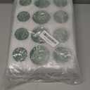 Vintage Ribbed Green Glass Candle Holders Set of 12, 3 Assorted Sizes for Pillar, Tealight & Votive Holders, Elegant Glass Candlestick Holders for Table Centerpiece Wedding Christmas Decor