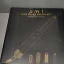 Hair Dryer Brush 5 in 1, Negative Ion Blow Dryer Brush Set - 110,000 RPM High -Speed Hot Air Brush Air Styler Curling Wrap Air Curler, Curling Iron Hair Styling Tool for Straight Curl Drying Smoothing (White)