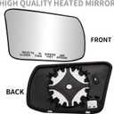 Passenger Side Mirror Replacement for Nissan Altima 2013 2014 2015 2016 2017 2018 Sentra 2013 2014 2015 2016 2017 2018 - Right Side Mirror Glass, Rear View Mirrors Glass with Power Heated