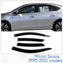 Window Visors Rain Guards for 2020-2025 Nissan Sentra, Out-Channel Window Vent Wind Deflectors Visors Shades for 20-25 Sentra