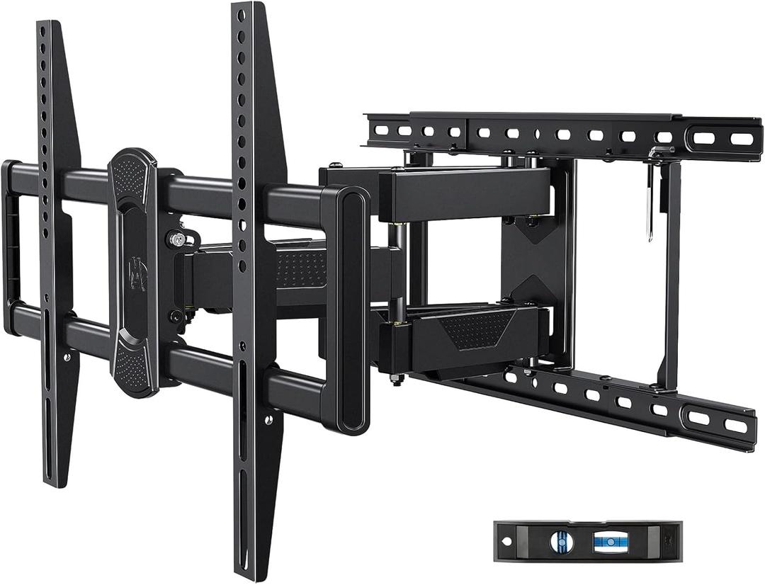 Mounting Dream UL Listed Full Motion TV Mount for Most 42-84 Inch TVs, Adjustable TV Wall Mount Swivel and Tilt, Loading 100 LBS, Max VESA 600x400mm, Fits 16", 18", 24" Studs MD2617-24K