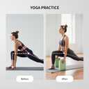 PROIRON Yoga Blocks, 2 Pack Supportive High Density Premium Eva Foam, Soft Non-Slip Surface with Curved Edges Stretch Blocks For Yoga, Pilates, Stretching
