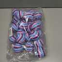 Mimorou 24 Pcs Christmas Ball Ornaments Bulk Video Game Themed Christmas Tree Hanging Ornaments Colorful Fabric Wrapped Piata Decoration for Xmas Tree Gaming Birthday Holiday Party Favor