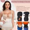 Waist Trainer for Women Lower Belly Waist Cincher for Women Tummy Control Girdle Hourglass Body Shaper Upgraded Waist Cincher Shapewear with Steel Bones Extender (Beige, XS)