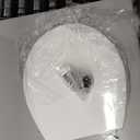Mayfair Linden Slow Close Toilet Seat, Non Slip Heavy Duty Wood, Easy Install, Elongated, White