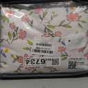 Full Size Duvet Cover Pink Floral on Side A, Pink & Small Flowers on Side B, Comforter Cover Soft & Lightweight Microfiber Quilt Cover with Zipper Closure and 2 Pillowcases