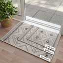YDKGL Indoor Door Mat 20"x31",Beige Door Mats Indoor Entrance Dirt Resistant & Absorbent, Non-Slip Rubber Backing Front Door Mats,Washable Low-Profile Doormat for Entryway, Inside Home Entrance