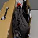 HKAI Baby Bouncer, Portable Baby Bouncer Seat for Babies 0-18 Months, 100% Cotton Fabrics, 3 Modes of use with Rocker and Stationary Options, Infant Rocker Chair with Hanging Toys-Dark Grey