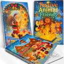 Christmas Coloring Book for Adults – 3 Book Set with 90 Festive Designs of Holiday Scenes, Animals & Seasonal Architecture – A4 Size, Stress Relief & Relaxation, Ideal Xmas Decorations & Gifts