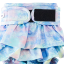 Reusable Dog Diapers Female Washable, Premium Doggie Diaper for Dogs, Pack of 3, Highly Absorbent Small Dog Diaper for Heat, Incontinence and Puppy Training(S) Multi Color Tie Dye