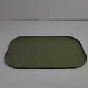 Dog Food Mat - Waterproof Dog Bowl Mat, Silicone Pet Mat for Food and Water Bowls Green