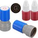 PATIKIL Letter Stamps Self Inking, 2Pcs Alphabet g Character Teacher Ink Initial Stamp with Refill Ink for Class Notebook Scrapbooking DIY Craft, Blue