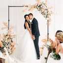 Backdrop Stand 108ft (WH) Adjustable Backdrop Support Ground Kit Photography Photo Shoot Backdrop Stand for Parties with Sandbags, Spring Clips, Carrying Bag