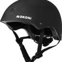 Kids Bike Helmet, Adjustable and Multi-Sport, from Toddler to Youth, 3 Sizes (Small:18.9-20.5inch(48-52cm), BLACK)