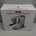 Atatix Espresso Machine, 20 Bar Compact Espresso Coffee Machine with Milk Frother, Stainless Steel Coffee Maker with 44oz Removable Water Tank & Fast Heat System for Cappuccino, Latte