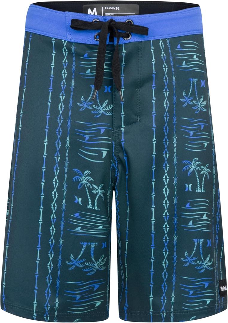 Hurley Boys' Board Shorts (7, Midnight Teal)