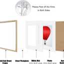 DABLUE 20x20 Frame 3 Pack Square 20 by 20 Picture Frames Display Pictures 16x16 with Mat or 20x20 Without Mat, Oak Wood Beige Photo Frames for Wall