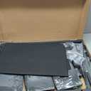HLDIRECT 60 Inch Gaming Desk with Power Outlets & LED Lights, Black
