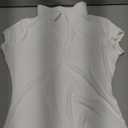 Eachyes Womens Polo Shirts Deep V Neck Cap Sleeve Tops Collared Sexy Summer Tee Button Down Business Casual Clothes 2026 (White)