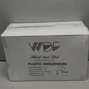 350 Pieces Black and Gold Plastic Plates with Disposable Silverware, Include 50 Dinner Plates 9, 50 Dessert Plates 6.3, 50 Black Cups 9 OZ, 50 Pre Rolled Napkins for Birthday Weddding Party