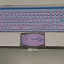 seenda Bluetooth Keyboard and Mouse for iPad, CTU-301 Wireless Multi-Device Connection Bluetooth+2.4G Keyboard Mouse Combo with Tablet Holder for iPad/Macbook/Windows, iOS/Andriod/Phone, Blue & Purple